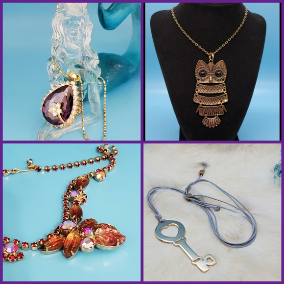 Vintage•Goldtone rhinestone Starburst design•clips - Picture 9 of 16